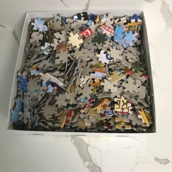 Buffalo Jigsaw Puzzle 1000 Pieces Cartoon World Pine Road Service - Picture 2 of 7